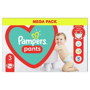 PAMPERS Pants 3 (6-11 kg) 128 ks Midi Mega box - plienkové nohavičky