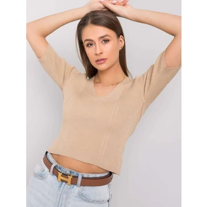 RUE PARIS Ladies´ beige blouse