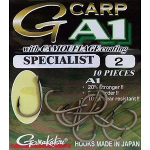 Gamakatsu háčky g-carp specialist camou a1 10ks-velikost 6