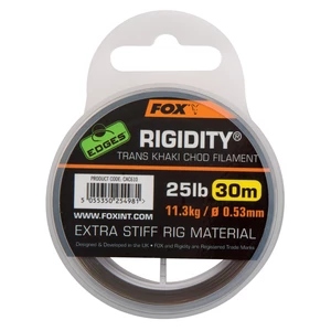 Fox Edges návazcový vlasec Rigidity Chod Filament 30m Trans Khaki 0,57mm 30lb