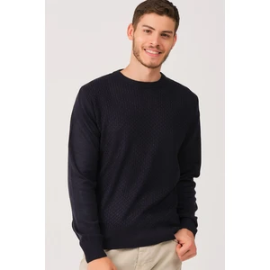 V0320 DEWBERRY MEN'S SWEATER-LACİVERT