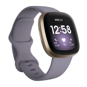 Inteligentné hodinky Fitbit Versa 3 - Soft Gold Aluminum/Thistle (FB511GLGY) inteligentné hodinky • 1,58" OLED displej • dotykové a tlačidlové ovládan