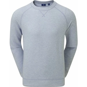 Footjoy French Terry Crew Mens Neck Sweater Dove Grey XL