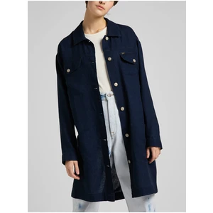 Dark Blue Women's Denim Shirt Light Coat Lee - Women