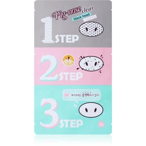 Holika Holika Pig Nose Clear Blackhead čistiaca náplasť na zanesené póry na nose 3 ks