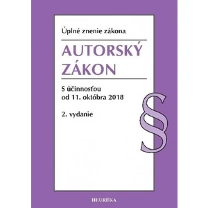 Autorský zákon s účinnosťou od 11. októbra 2018, 2. vydanie