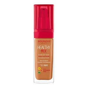 Bourjois Healthy Mix rozjasňujúci hydratačný make-up 16h odtieň 60 Dark Amber 30 ml