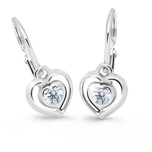 Cutie Jewellery Dětské srdíčkové náušnice C2752-10-X-2 fialová