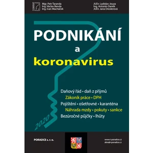 Podnikání a koronavirus - Odvody, Bezúročné půjčky, Mzdy- náhrada, Daňové přiznání - odklad, Pokuty - prominutí, EET - úlevy, Daňový řád – poplatky -