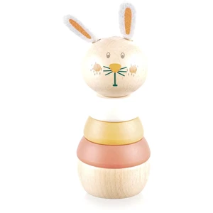 Zopa Wooden Rings Toy animal nasazovací zvířátko ze dřeva Rabbit 1 ks