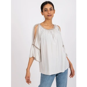 Beige viscose blouse Carney O BELLA