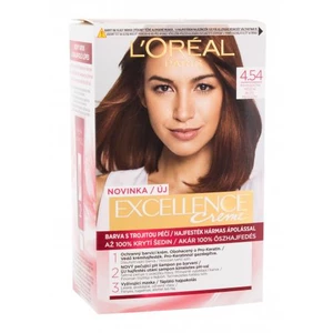 L´Oréal Paris Excellence Creme Triple Protection 48 ml barva na vlasy W 4,54 Natural Dark Copper Mahogany na barvené vlasy; na všechny typy vlasů
