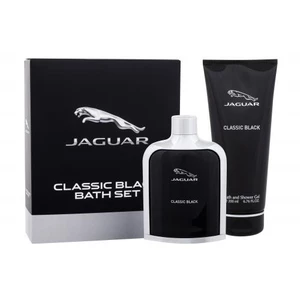 Jaguar Classic Black darčeková kazeta toaletná voda 100 ml + sprchovací gél 200 ml pre mužov