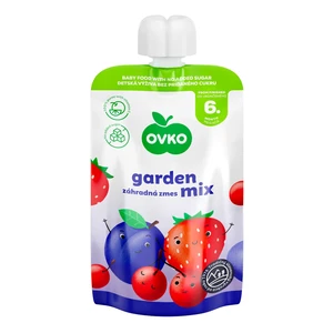 Příkrm ovocné pyré zahradní směs mix - kapsička 120 g   OVKO