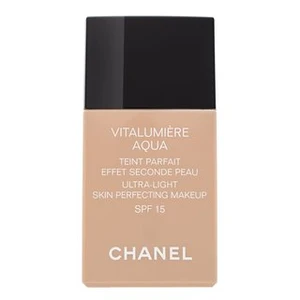 Chanel Vitalumière Aqua ultra ľahký make-up pre žiarivý vzhľad pleti odtieň 22 Beige Rosé SPF 15 30 ml