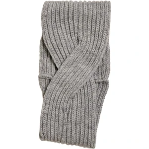Knitted headband grey