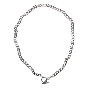 Pearl necklace silver