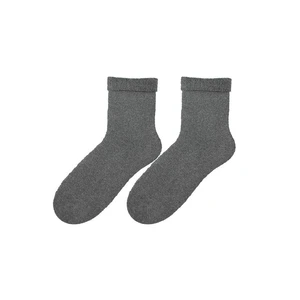 Bratex D-004 Women Terry Women's Socks Plain 36-41 grey melange 26