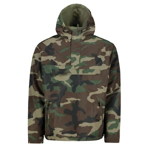 Fleece Pull Over Windbreaker Olive Camo