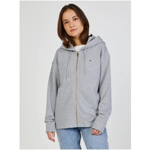 Grey Women's Brindle Zipper Sweatshirt Tommy Hilfiger - Women