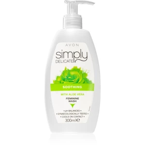 Avon Simply Delicate zklidňující gel na intimní hygienu s aloe vera 300 ml