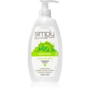 Avon Simply Delicate zklidňující gel na intimní hygienu s aloe vera 300 ml