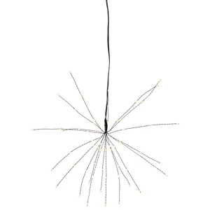 Závesná svietiaca LED dekorácia Star Trading Hanging Firework Dark Warm, ø 26 cm