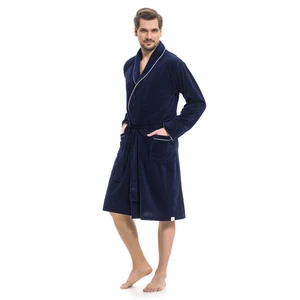 Doctor Nap Man's Dressing Gown SMS.6063 Navy Blue