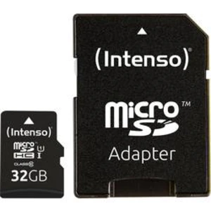 Paměťová karta Intenso 32GB microSDHC PRO, class 10, UHS-I s adaptérem