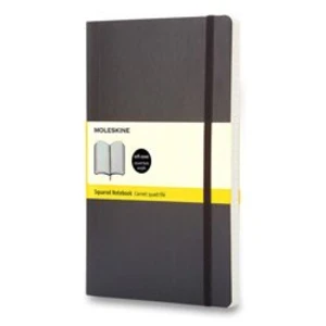 MOLESKINE Zápisník mäkký štvorčekovaný čierny S (192 strán)