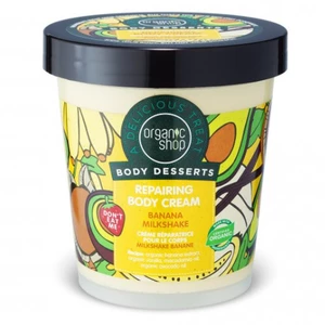 Organic Shop Obnovující tělový krém Body Desserts Banana Milkshake (Repairing Body Cream) 450 ml