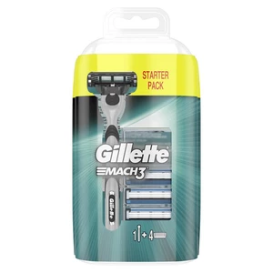 Gillette Mach3 pánský holicí strojek +  náhradní hlavice 4 ks