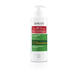 Vichy Dercos Anti-Dandruff Dry Hair Dermatological Shampoo szampon wzmacniający przeciw łupieżowi do włosów suchych i farbowanych 390 ml