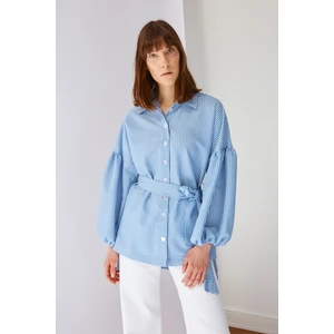 Trendyol Shirt - Blue - Relaxed fit