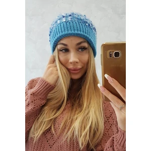 Beanie Bąbelka K219 blue