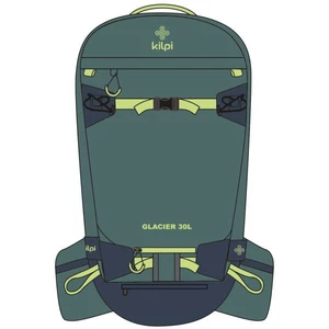 Ski touring and freeride backpack Kilpi GLACIER-U dark green
