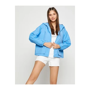 Koton Jacket - Blue - Regular fit