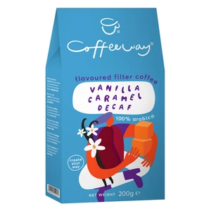 Káva COFFEEWAY Vanilla Caramel Decaf mletá 200g