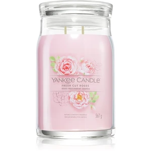 Yankee Candle Fresh Cut Roses vonná sviečka Signature 567 g