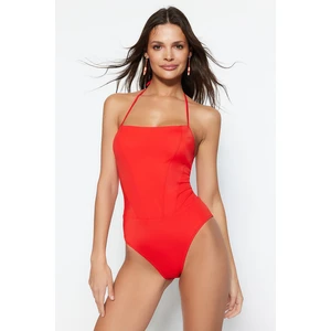 Trendyol Swimsuit - Red - Plain