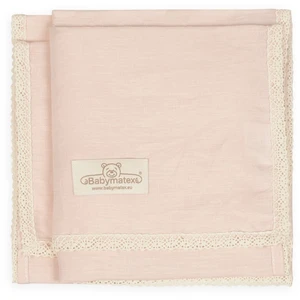 Babymatex Linen deka pro děti Pink 75x100 cm