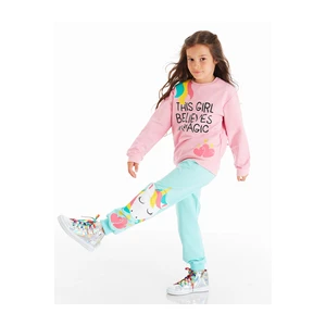 Komplet dziewczęcy Denokids CFF-20S1-113/Mint, Pink