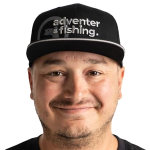 Adventer & fishing Casquette Black With a Straight Flap