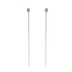 Vuch Bowy Rose Gold Long Earrings