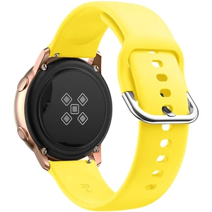 4wrist Silikonový řemínek pro Samsung - Yellow 20 mm