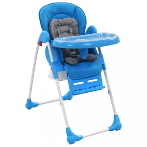 Dětská jídelní židlička Dekorhome Modrá,Dětská jídelní židlička Dekorhome Modrá