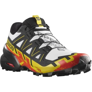 Salomon Speedcross 6 EU 46 ⅔, White/Black/Empire Yellow Pánské boty