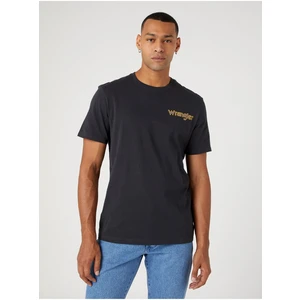 Black Mens T-Shirt Wrangler - Men