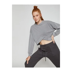 Koton Asymmetrical Sports Sweatshirt