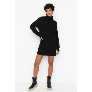 Trendyol Black Mini Knitwear Turtleneck Dress